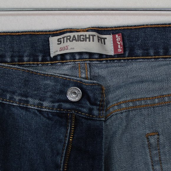 Levi's  505 Jeans Men's Tag Size 40 x 30 Blue Denim Straight Fit - Picture 7 of 15